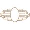 Ekena Millwork Elizabeth Wood Fretwork Pierced Ceiling Medallion, Red Oak, 16"W x 8"H x 4 3/8"IW x 7 5/8"IH x 3/8"T CMWP16X08X0375EBRO - alternate 1